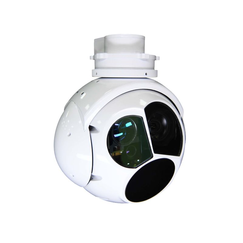 دوربین 24 ولت الکترو اپتیکال سنسورهای مادون قرمز وضوح 1920x1080 Airborne UAV Drone Pod