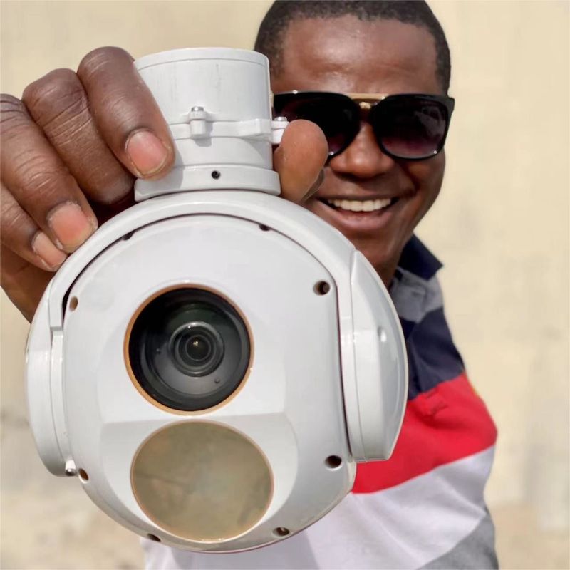 UAV الکترو اپتیکال 30X زوم EO 640x512 دوربین حرارتی IR با خروجی ویدئویی اترنت TS120BT-04